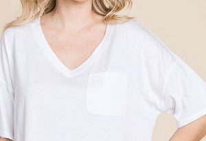 PS Classic V Neck WHITE