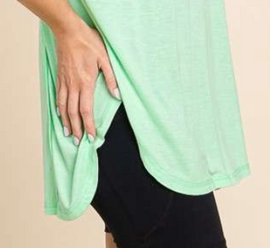 Exposed Seam Button Detail MINT