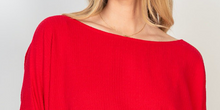 Load image into Gallery viewer, Madelyn 3/4 Sleeve Top RED

