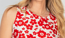 Load image into Gallery viewer, Michele Sleeveless Floral RED
