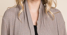 Load image into Gallery viewer, Drape Detail Half Duster Cardi STONE
