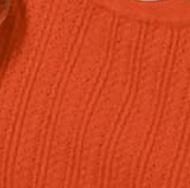 Load image into Gallery viewer, Pointelle Sweater Top PUMPKIN
