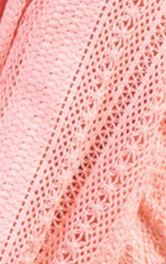 Lace Crochet Sheer Shacket BLUSH