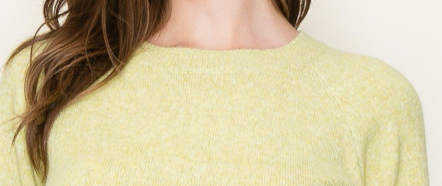2 Tone Pullover Sweater LIME