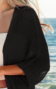 Gabrielle Sweater Cardi BLACK