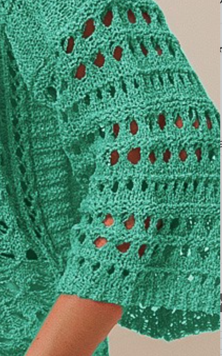 Crochet Knit Sweater JADE