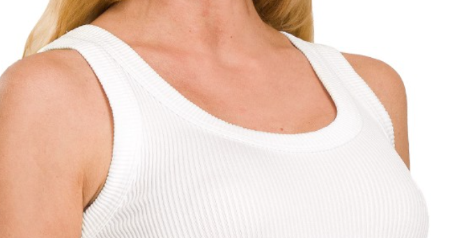 2~Way Neckline Seamless Cami WHITE