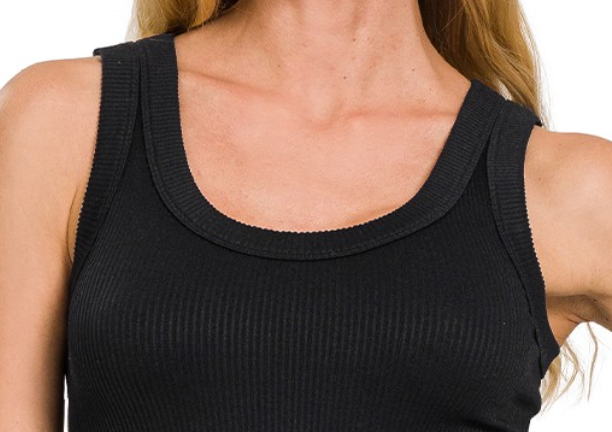 2~Way Neckline Seamless Cami BLACK