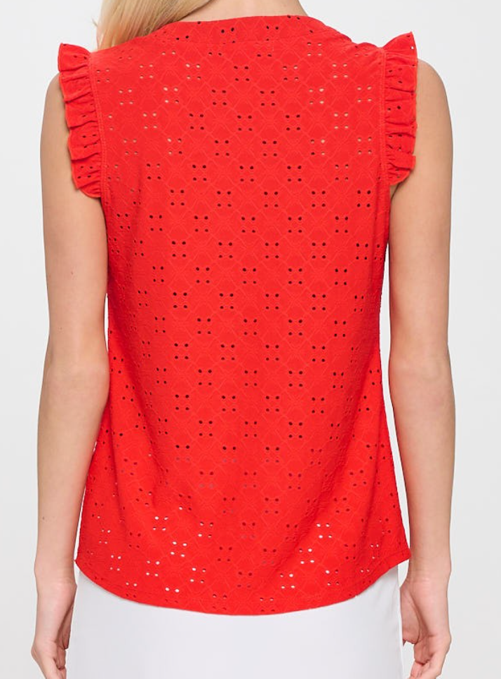 Keyhole Cutout Tank FIERY