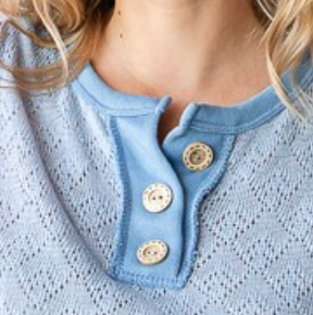 PS Color Block Eyelet BLUE