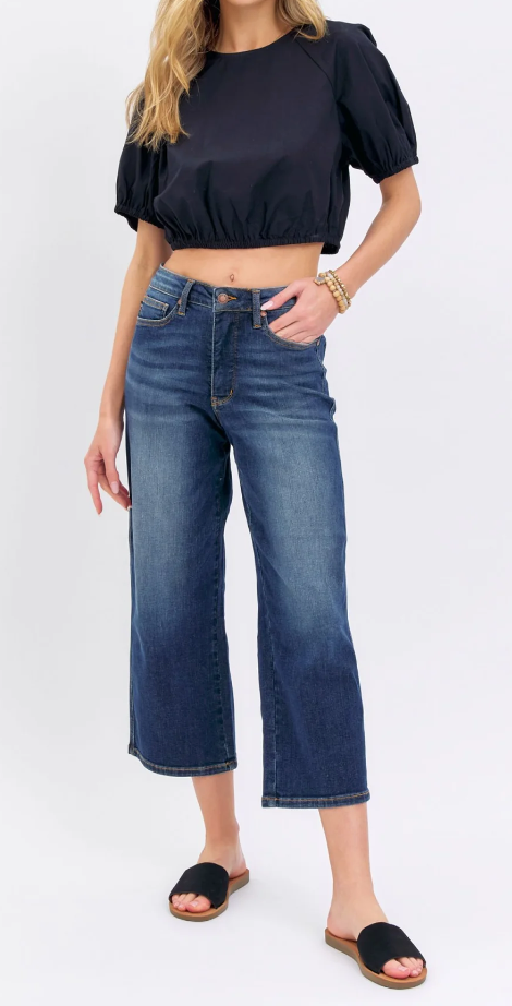 JB Crop Wide Leg Jean 88876 24.75"