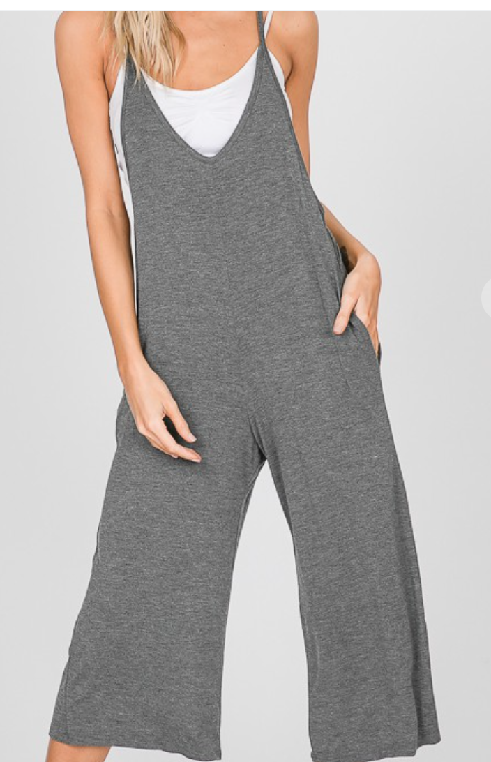 Crop Jumpsuit DK GRAY