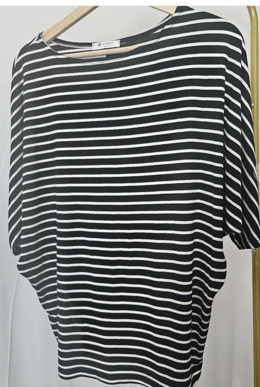 Striped Dolman BLACK