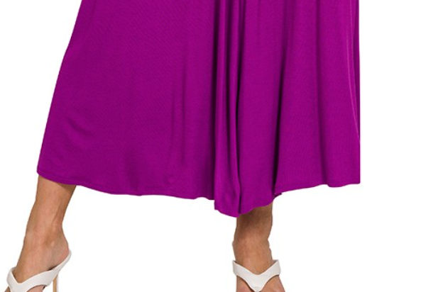 Surplice Sleeveless Jumper PLUM