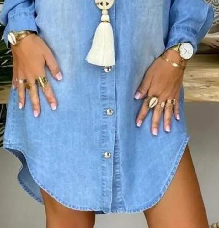 Susan Chic Shirt Dress DENIM