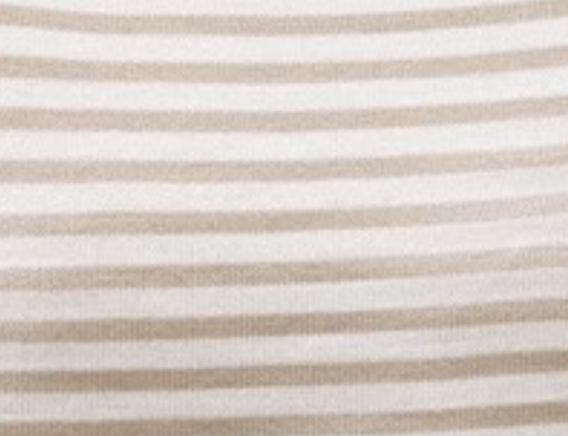 Round Neck Striped Sweater IVORY