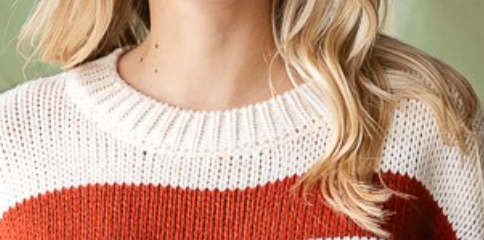 Falling for Stripes Sweater CREAM