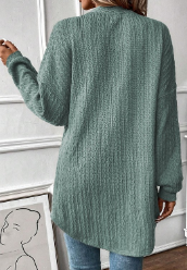 Textured Knit Cardi MOSS