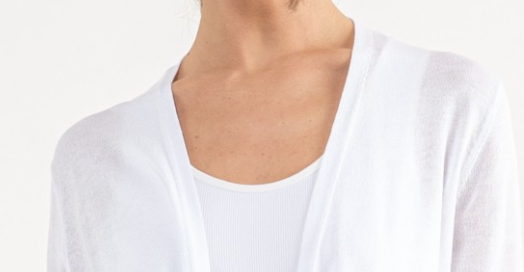 3 Way Lightweight Cardi WHITE