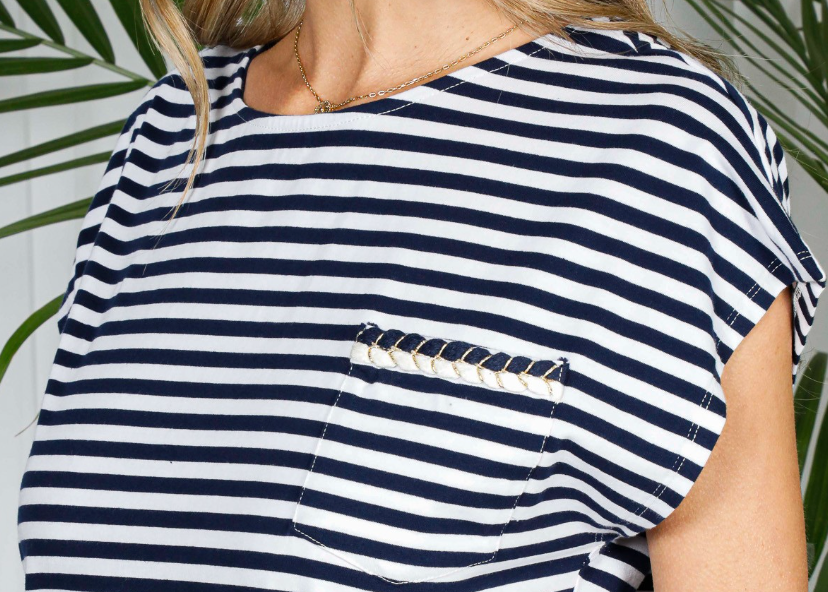 Nautical Trim Detail Stripe NAVY