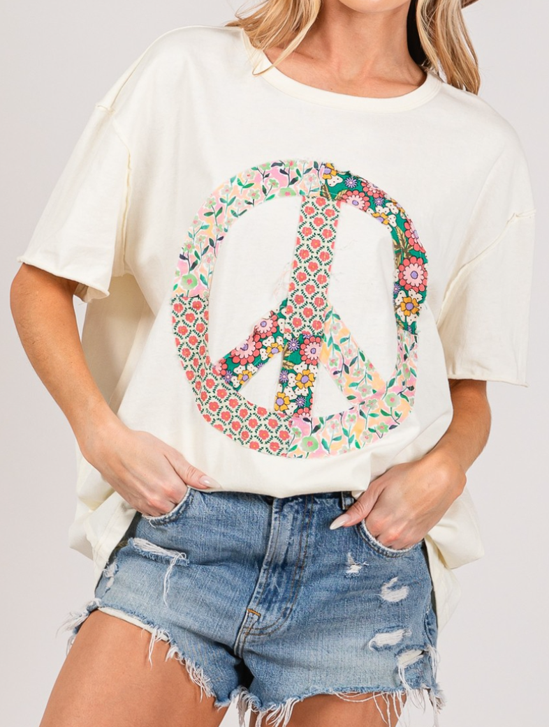 Peace Applique CREAM