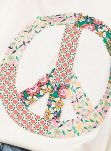 Peace Applique CREAM
