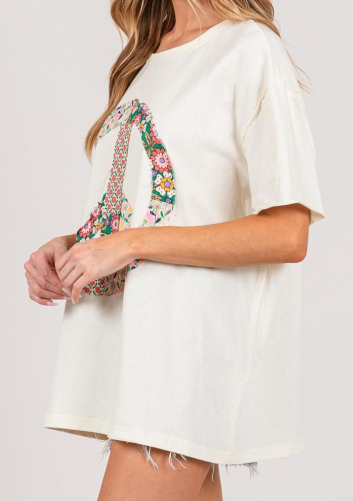 Peace Applique CREAM