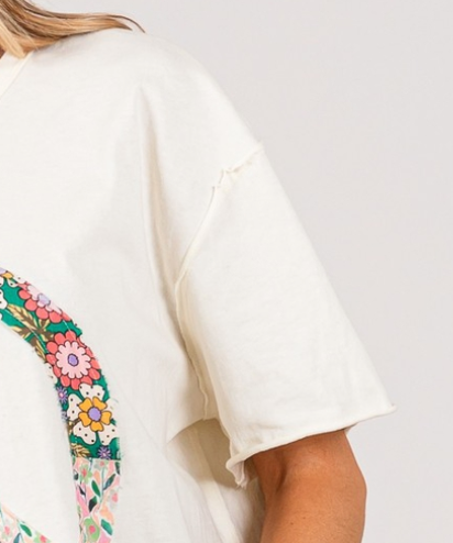 Peace Applique CREAM