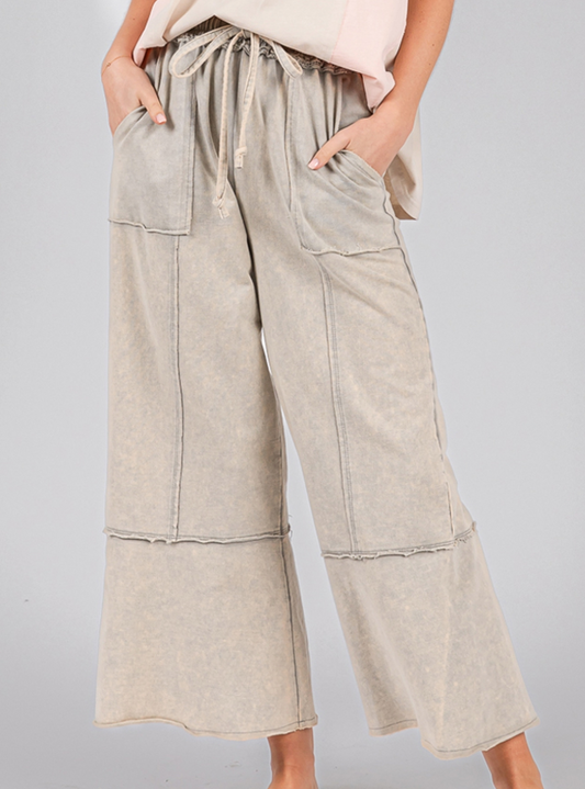 Mineral Wash Terry Knit GRAY