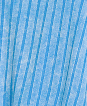 Acid Wash Rib Boat Neck Top SKY