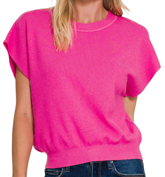 Dolman Sleeve Sweater FUCHSIA