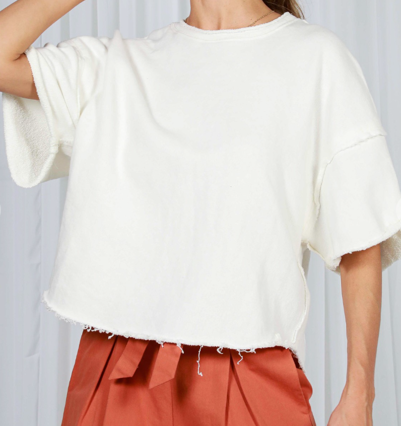 Vintage Raw Cut Detail IVORY