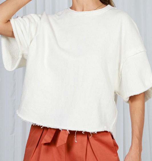 Vintage Raw Cut Detail IVORY