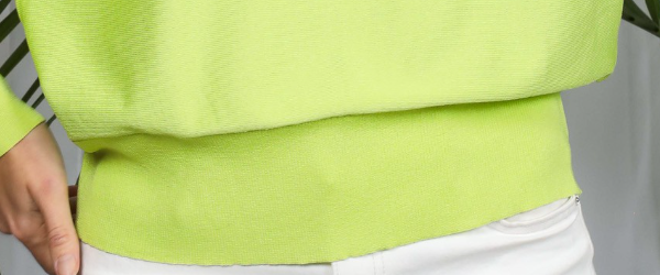 V~neck LightWeight Sweater CHARTREUSE