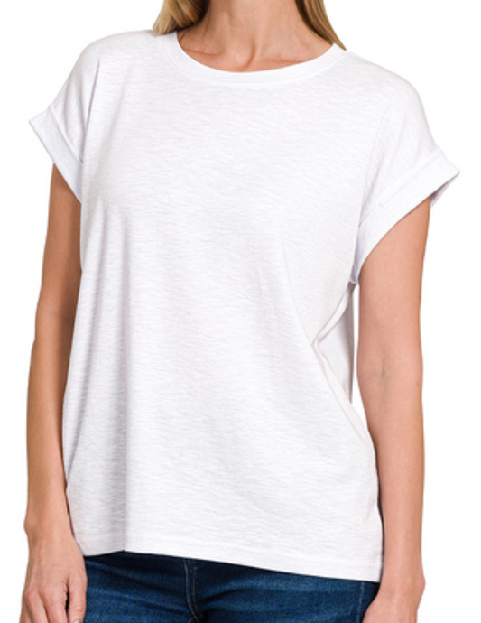 Modal Slub Tee WHITE