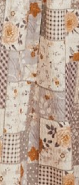 Patchwork Textured Wide Leg