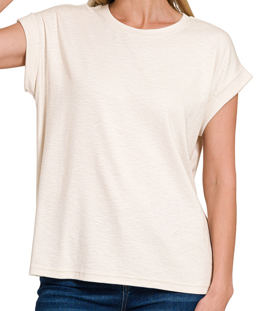Modal Slub Tee SAND