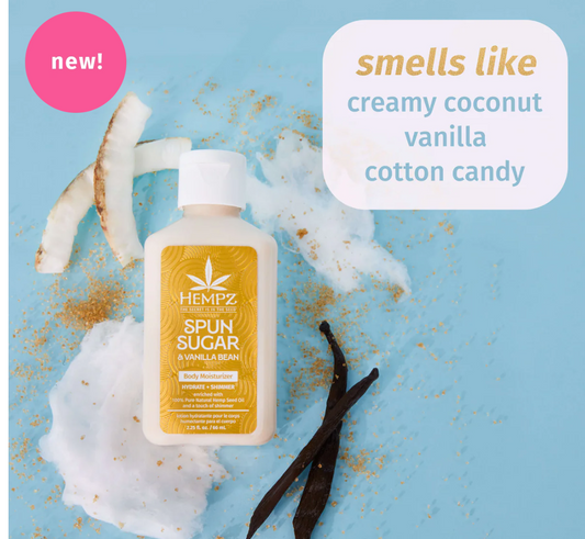 HEMPZ  Spun Sugar & Vanilla Bean Shimmer 2.25oz