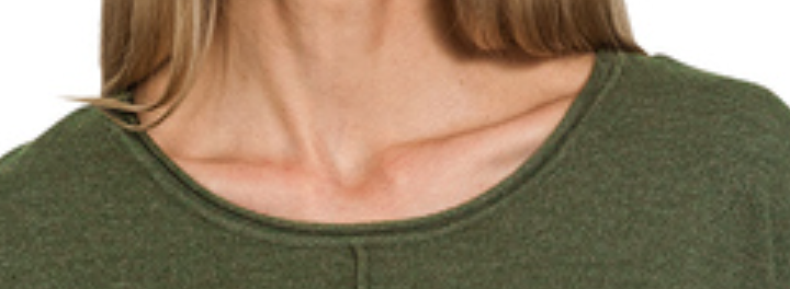 Viscose Front Seam Sweater DK OLIVE