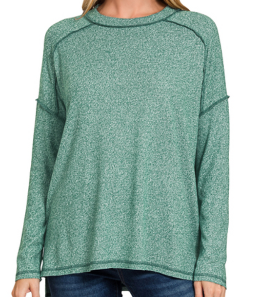 Melange Hacci Hi-Low GREEN
