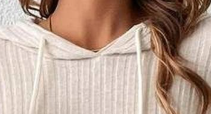 Trudi RIbbed Knit Hoodie BEIGE