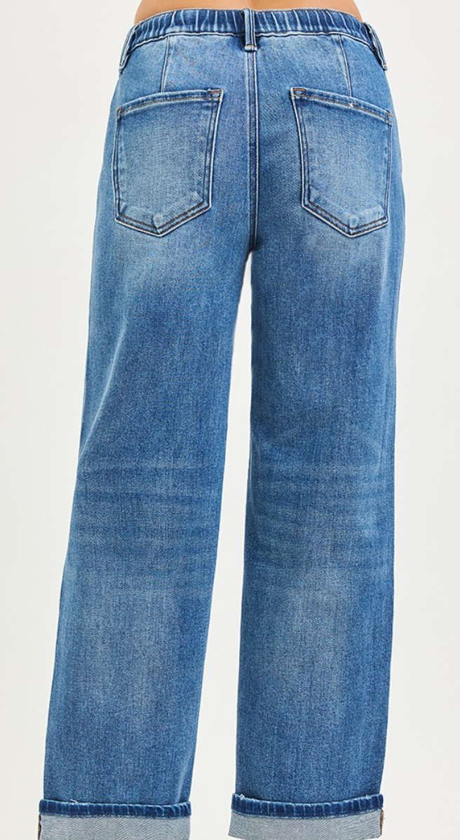 RISEN Elastic Band Boyfriend Cuff 28"/30"