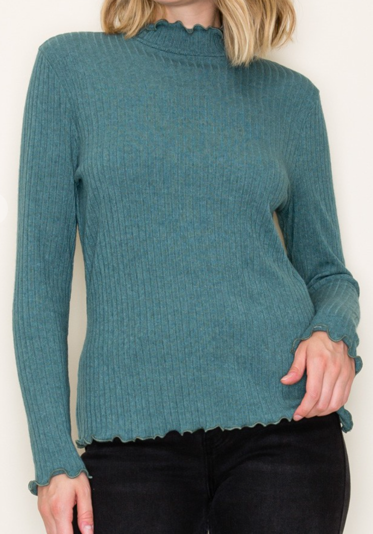 Merrowed Hemmed Rib JADE