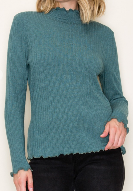Merrowed Hemmed Rib JADE