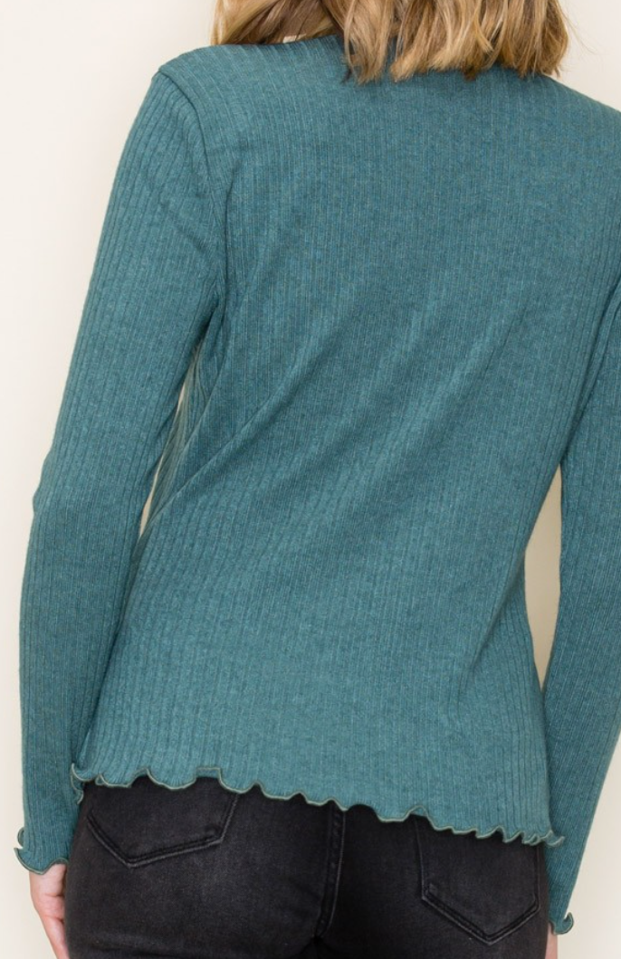 Merrowed Hemmed Rib JADE