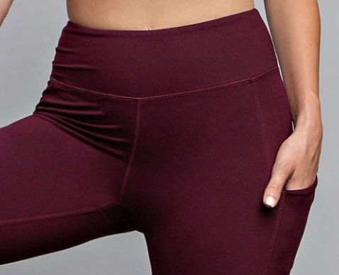 Butter Soft Legging W/ Pockets CASSIS