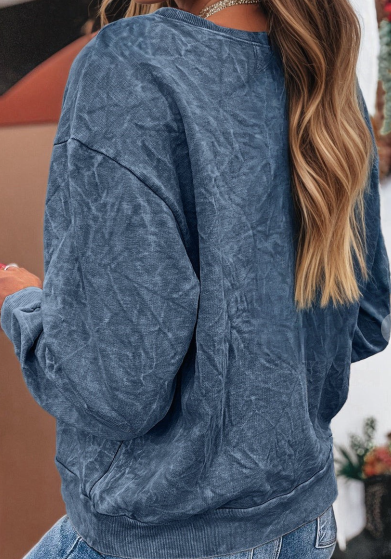 Saved By Grace Mineral Sweatshirt NAVY