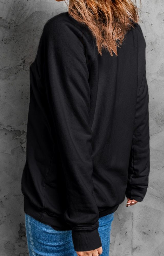 Merry Christmas Sweatshirt BLACK