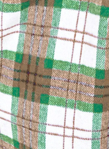 CHRISTmas Plaid Flannel Shacket KHAKI