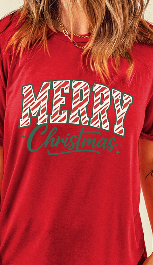 Merry CHRISTmas Tee RED